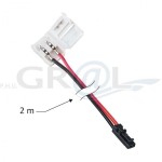 Przewód montażowy do taśm LED o szerokości 8 mm z przewodem mini MO-LF08-2M-D2