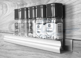 Półka na przyprawy  dwa kolory aluminium lub czarny