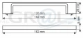 Uchwyt GAMET UN 7308 L-128 Chrom satynowy UN73-0128-G0008, zdjęcie 2
