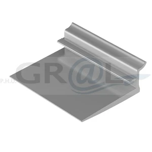 Uchwyt półki 18mm L-500 dwa kolory aluminium lub czarny