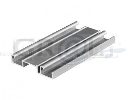 Tor dolny SEVROLL Gemini-Decor II srebrny L-2,35m 04592