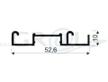 Tor dolny SEVROLL Gemini-Decor II srebrny L-2,35m 04592, zdjęcie 2