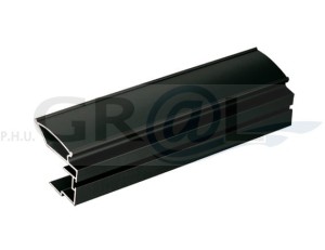 Rączka VICTORIA II czarna szczotkowana - 2,7 m