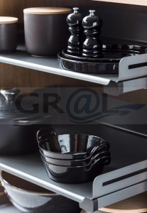 EXTENDO LIBELL 450 Z PROWADNICAMI Z LISTWĄ /szara 15.1052.KPL/SA