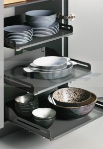 EXTENDO LIBELL 500 Z PROWADNICAMI Z LISTWĄ /antracyt 15.1053.KPL/AA