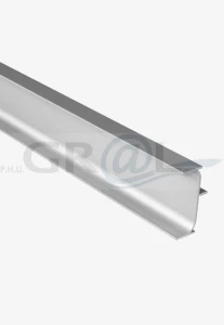 Listwa korytkowa podwójna pionowa C/ 2500 mm/  6 kolorów 28.0401.00