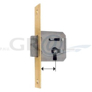 Zamek meblowy wpuszczany -80mm- prawy F775180 