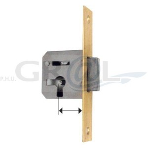 Zamek meblowy wpuszczany - 80mm- lewy F775181 