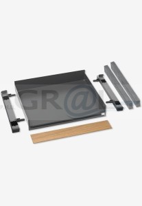 EXTENDO FIORO 600 z prowadnicami / wys. 35/ z dwiema listwami dystansowymi/ antracyt 15.2064.KPL