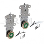 Wózek dolny WD18V HI-TEC rolka wypukła (zestaw 2szt.+STOPER) Blister ( GREEN ) 10058-SV-G