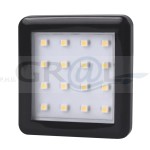 SQUARE 2 oprawa podszafkowa LED 1,5W czarna, dwie barwy światła