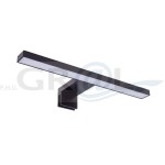 AMBER uniwersalna oprawa łazienkowa LED, czarny, trzy barwy światła