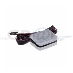 Klips LED 3D, aluminium, trzy barwy światła