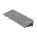 Alu półka dł: 500mm dwa kolory aluminium lub czarny 032038