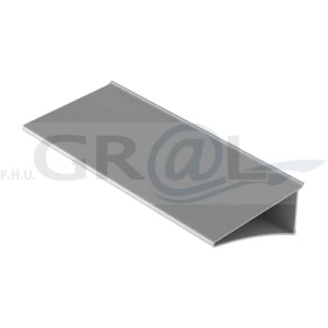 Alu półka dł: 500mm dwa kolory aluminium lub czarny