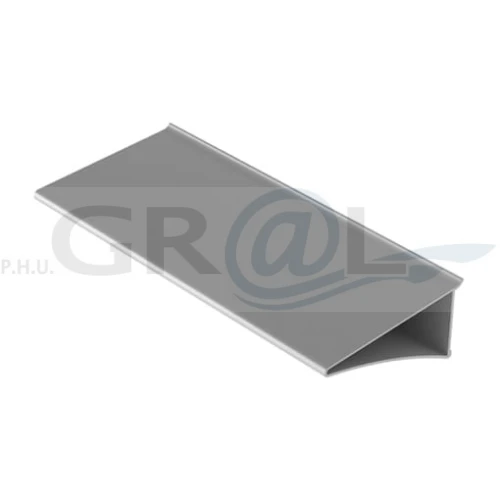 Alu półka dł: 500mm dwa kolory aluminium lub czarny 032038