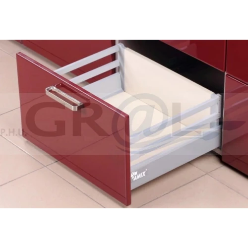 Szuflada Amix TB20, szuflada wysoka 84,5 mm szara TB20-4