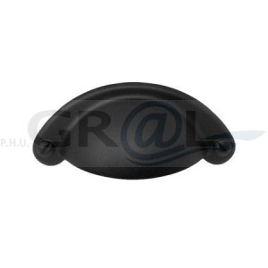 Uchwyt do mebli "muszelka" czarny mat orione 15124Z06400.N2