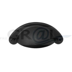 Uchwyt do mebli "muszelka" czarny mat orione 15124Z06400.N2