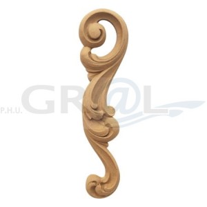 Ornament z pyłu drzewnego prawy F560256.P