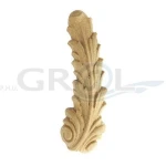 Ornament z motywem liścia AKANTU z pyłu drzewnego prawy F560715P