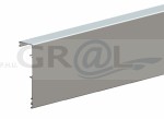 Maskownica HERKULES GLASS aluminiowa, anodowana srebrna 214-607