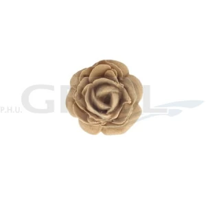 Ornament kwiatowy róża z pyłu drzewnego ∅ 40 mm F570319