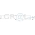 Siro uchwyt meblowy 2525-331, różne kolory, rysunek techniczny