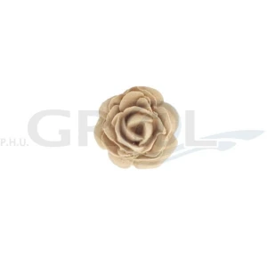 Ornament kwiatowy róża z pyłu drzewnego ∅ 27 mm F570320