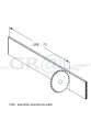 Tavinea Optima -profil działowy długość 1098 mm, antracyt 50.9403.43, zdjęcie 3