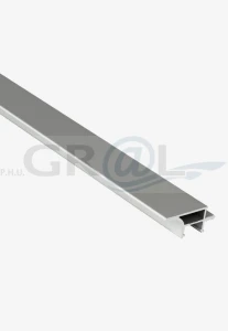 Profil do krawędzi korpusu z jednostronnym LED/ 19 mm/ 2500 mm/ aluminium 28.0801.00.AL