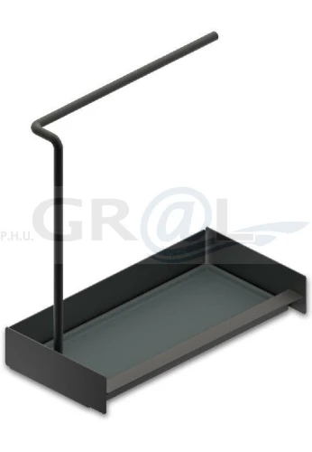 Piuro Sink, organizer na akcesoria do mycia naczyń, czarny 10.507.C