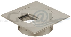 Przelotka kablowa, kwadratowa 100 x 100 mm, mocowana w otworze Ø 80 mm, stal nierdzewna Häfele 631.07.002