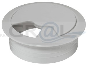 Przelotka kablowa, okrągła Ø 91 mm, jasnoszary Häfele 428.96.504