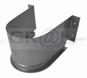 Osłona syfonu cover szary 210x135 - C