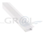 Profil aluminiowy do taśm LED, inline mini xl 2m, biały, wpuszczany, klosz mleczny