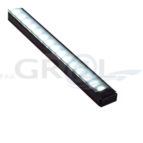 Taśma PREMIUM czarne PCB 120 LED/m, 8 mm, 5 mb, IP20, 17,6W/m, 12V DC biała zimna R-2835-600-20-60K-03C