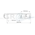 Profil aluminiowy LED cokołowy, FLOOR LINE 2m, KLOSZ TRANSPARENT PROFIL-FLOORLINE-TR-2 M-W, zdjęcie 2