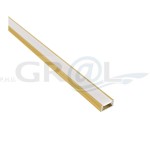 Profil aluminiowy LINE MINI, Złoty, 2m, Klosz mleczny