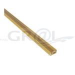 Profil aluminiowy LINE MINI, Złoty, 2m, Klosz transparentny