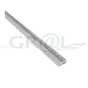 Profil aluminiowy LINE XL, Aluminium, 2m, Klosz transparentny