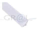 Profil aluminiowy CORNER LINE, Aluminium, 2m, Klosz mleczny