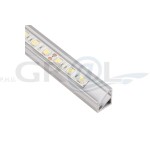 Profil aluminiowy TRILINE MINI, Aluminium, 2m, Klosz transparentny