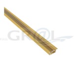 Profil aluminiowy INLINE MINI XL, Złoty, 2m, Klosz transparentny