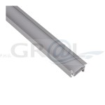 Profil aluminiowy ZENOLINE, Aluminium, 2m, Klosz mleczny