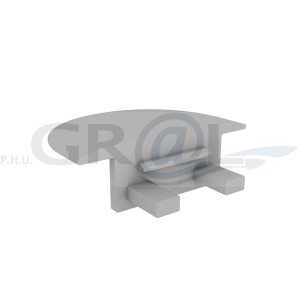 Zaślepka do profilu INLINE MINI XL szara