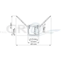 Profil aluminiowy DEOLINE typ W, Aluminium, 2m, Klosz mleczny PROFIL-DEOLINE-W-OP-2 M-W, zdjęcie 2