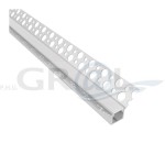 Profil aluminiowy DEOLINE typ W, Aluminium, 2m, Klosz mleczny