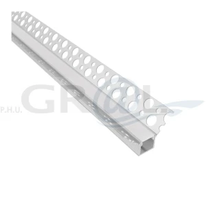 Profil aluminiowy DEOLINE typ W, Aluminium, 2m, Klosz mleczny