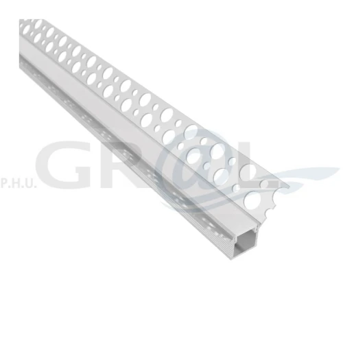 Profil aluminiowy DEOLINE typ W, Aluminium, 2m, Klosz mleczny PROFIL-DEOLINE-W-OP-2 M-W